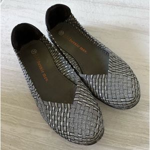 Bernie Mev Pewter Catwalk slip ons size 37